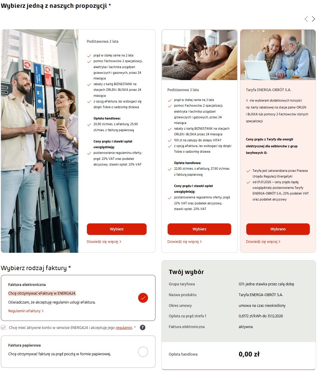 Wybór oferty – krok 4